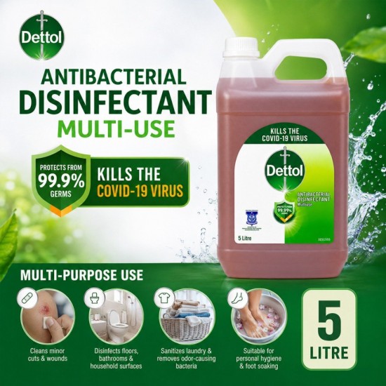 Dettol Antibacterial Disinfectant Multiuse 5L