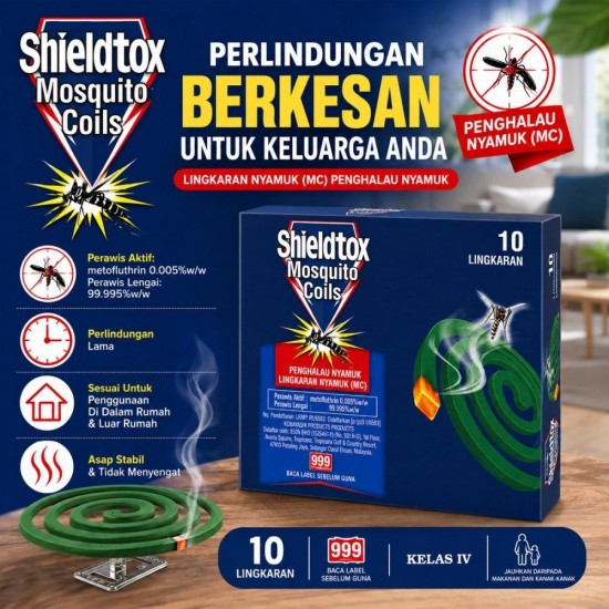 Shieldtox Mosquito Coils Lingkaran Nyamuk 10/20/30/50 Coils