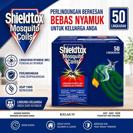 Shieldtox Mosquito Coils Lingkaran Nyamuk 10/20/30/50 Coils
