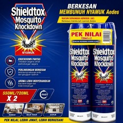 Shieldtox Mosquito Knockdown 550ML/720ML X 2 (TWIN PACK)