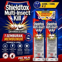 Shieldtox Multi-Insect Kill 525ML/720ML X 2 (TWIN PACK)
