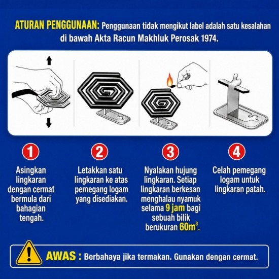 Shieldtox Mosquito Red Coils Hexagon Lingkaran Nyamuk 10 Coils Shieldtox Mosquito Red Coils Hexagon Lingkaran Nyamuk 10 Coils