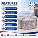 Cap Dua Ikan Polypropylene (PP) Rope 4.0MM ~ 16.0MM (D) x 220M (L) - White with Red & Blue Dots Cap Dua Ikan Polypropylene (PP) Rope 4.0MM ~ 16.0MM (D) x 220M (L) - White with Red & Blue Dots