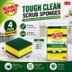 3M Scotch-Brite Tough Clean Scrub Sponge (4PACK / 5PACK) 75MM (W) x 75MM (L) x 30MM (H)
