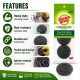 Scotch-Brite Stainless Steel Spiral Ball 70MM (W) x 70MM (L) x 30MM (H) - (Value Pack 3)