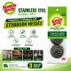 Scotch-Brite Stainless Steel Spiral Ball 70MM (W) x 70MM (L) x 30MM (H) - (Value Pack 3)