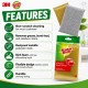 3M Scotch-Brite All Purpose Metallic Sponge 130MM (W) x 80MM (L) x 18MM (H) - (Value Pack 2)