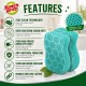 3M Scotch-Brite Scrub Dots Sponges 114MM (W) x 69MM (L) x 26MM (H) - (Value Pack 2)