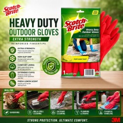 3M Scotch-Brite Heavy Duty Outdoor Gloves Extra Strength (S, M, L)