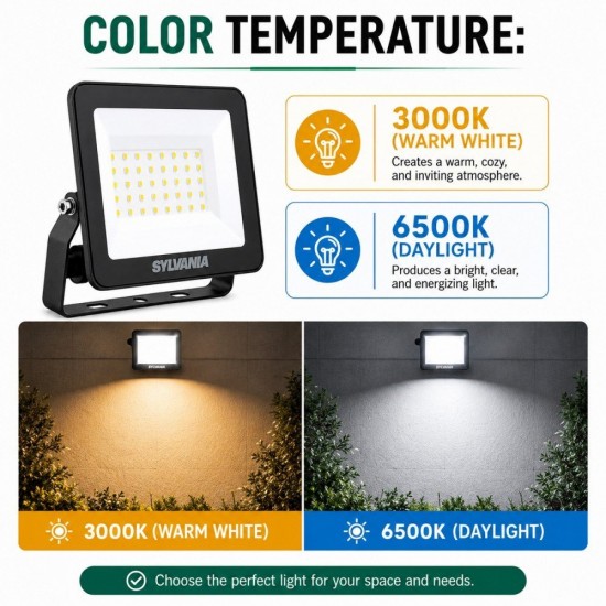 Sylvania 150W Start Eco LED Flood Light GN2 15,000LM - 3000K / 6500K Sylvania 150W Start Eco LED Flood Light GN2 15,000LM - 3000K / 6500K