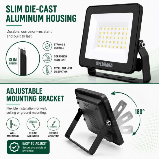 Sylvania 200W Start Eco LED Flood Light GN2 20,000LM - 3000K / 6500K