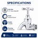 CITY T-Handle Chrome Bib Tap 1/2''
