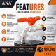 ANA Aluminium Lever Ball Cock C/W Nozzle 1/2" GH- Short Gear Handle ANA Aluminium Lever Ball Cock C/W Nozzle 1/2" GH- Short Gear Handle