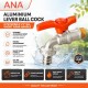 ANA Aluminium Lever Ball Cock C/W Nozzle 1/2" GH- Short Gear Handle ANA Aluminium Lever Ball Cock C/W Nozzle 1/2" GH- Short Gear Handle