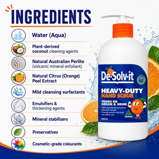 De-Solv-It Heavy-Duty Hand Scrub 500ML De-Solv-It Heavy-Duty Hand Scrub 500ML
