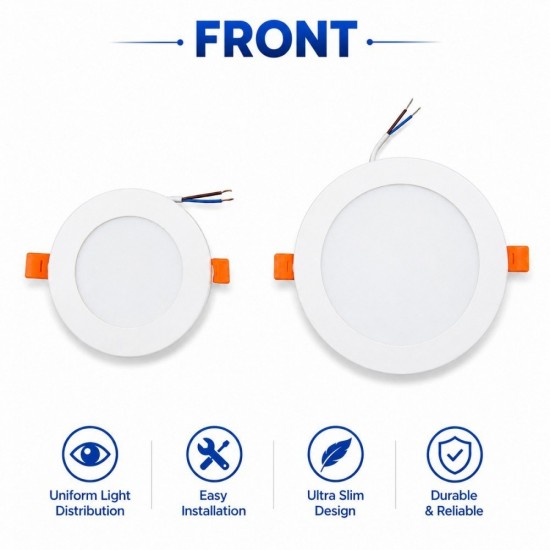 Cielo ''Light Me'' Ultra Slim LED Downlight 4" (6W) / 6" (12W) - 3000K / 4000K / 6000K Cielo ''Light Me'' Ultra Slim LED Downlight 4" (6W) / 6" (12W) - 3000K / 4000K / 6000K