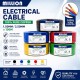 Million 100% Pure Copper Electrical Cables (SIRIM) 1.5MM/2.5MM x 100M - Black/Blue/Green/Red/Yellow Million 100% Pure Copper Electrical Cables (SIRIM) 1.5MM/2.5MM x 100M - Black/Blue/Green/Red/Yellow