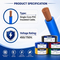 Million 100% Pure Copper Electrical Cables (SIRIM) 1.5MM/2.5MM x 100M - Black/Blue/Green/Red/Yellow