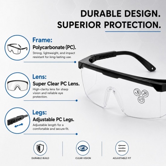Selamat SG2020 (Clear) / SG2021 (Black) Safety Goggles Protective Eyewear UV400, Anti-Fog & Anti-Scratch Selamat SG2020 (Clear) / SG2021 (Black) Safety Goggles Protective Eyewear UV400, Anti-Fog & Anti-Scratch