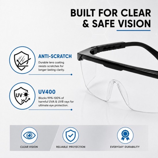 Selamat SG2020 (Clear) / SG2021 (Black) Safety Goggles Protective Eyewear