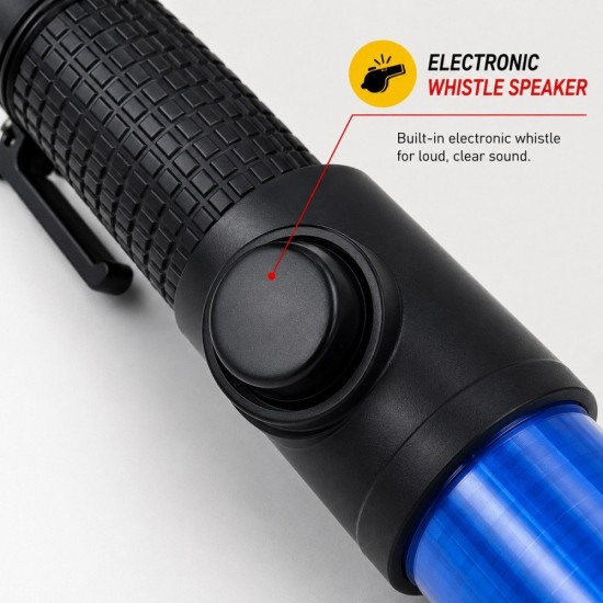 Colex 5400 LED Traffic Baton Red/Blue Light 38MM (D) x 540MM 21" (L) With Magnetic, Flashlight & Whistle Colex 5400 LED Traffic Baton Red/Blue Light 38MM (D) x 540MM 21" (L) With Magnetic, Flashlight & Whistle