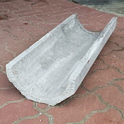 Pre Cast Half Round Concrete Drain 9" (D) x 30" (L)
