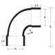 Bina Plastic UPVC Fittings Sweep Bend 2" 50MM