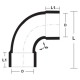 Bina Plastic UPVC Fittings Sweep Bend 4" 110MM