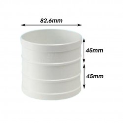 Bina Plastic UPVC Fittings Straight Coupling 3" 82MM