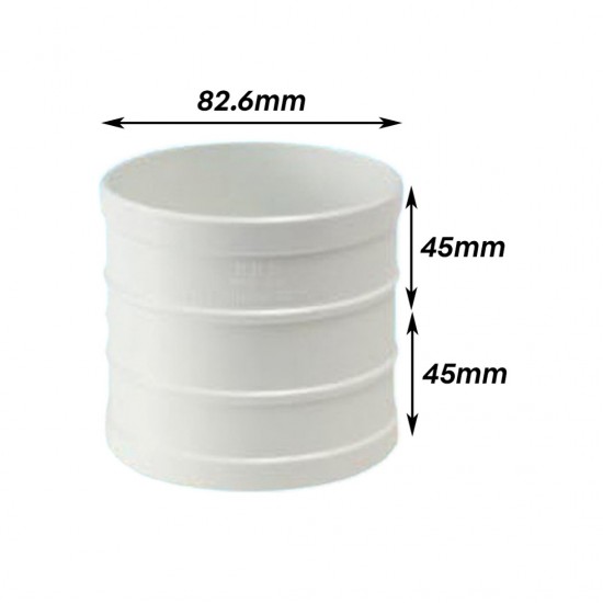 Bina Plastic UPVC Fittings Straight Coupling 3" 82MM