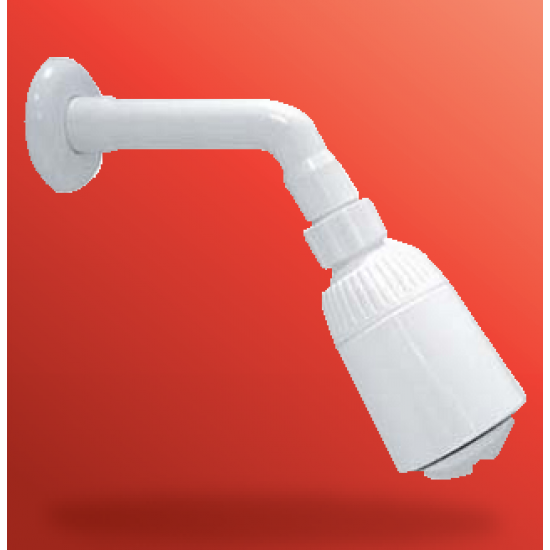 Watertec Shower Arm & Rose 102 (5") White Watertec Shower Arm & Rose 102 (5") White