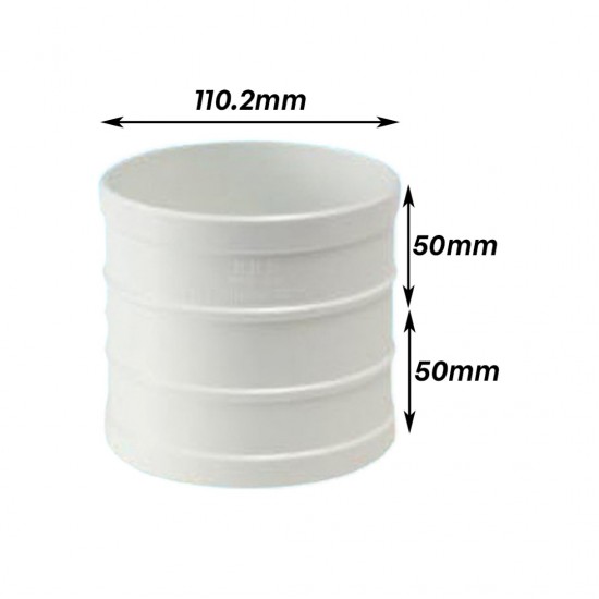 Bina Plastic UPVC Fittings Straight Coupling 4" 110MM