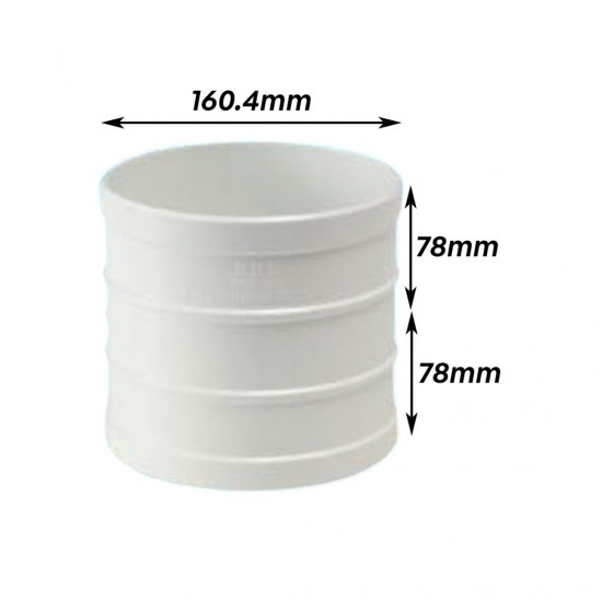 Bina Plastic UPVC Fittings Straight Coupling 6" 160MM Bina Plastic UPVC Fittings Straight Coupling 6" 160MM