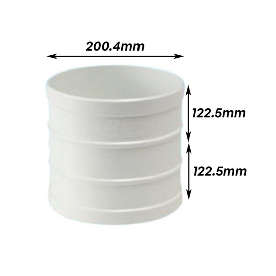 Bina Plastic UPVC Fittings Straight Coupling 8" 200MM Bina Plastic UPVC Fittings Straight Coupling 8" 200MM
