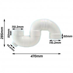 Bina Plastic UPVC Fittings S-Trap I/O 4" 110MM