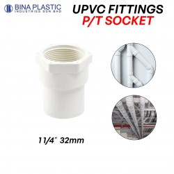 Bina Plastic UPVC Fittings P/T Socket 1 1/4" 32MM