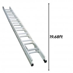 Everlas ED12DR Heavy Duty Double Extension Ladder 22 Steps 5998MM (19.68')