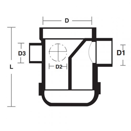 Bina Plastic UPVC Fittings Floor Gully With I/O 4" x 2" (110MMx50MM)