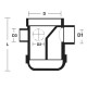 Bina Plastic UPVC Fittings Floor Gully With I/O 4" x 2" (110MMx50MM)