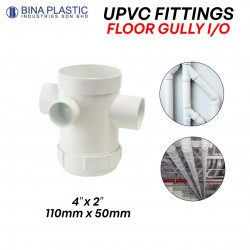 Bina Plastic UPVC Fittings Floor Gully With I/O 4" x 2" (110MMx50MM)