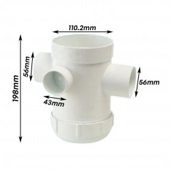 Bina Plastic UPVC Fittings Floor Gully With I/O 4" x 2" (110MMx50MM) Bina Plastic UPVC Fittings Floor Gully With I/O 4" x 2" (110MMx50MM)