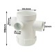 Bina Plastic UPVC Fittings Floor Gully With I/O 4" x 2" (110MMx50MM)