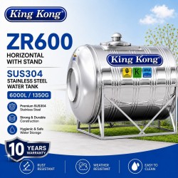 King Kong ZR600 Horizontal With Stand Stainless Steel Water Tank 6000L/1350G