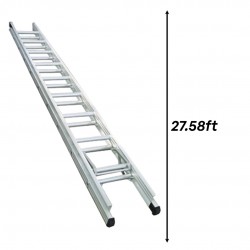 Everlas ET12DR Heavy Duty Triple Extension Ladder 27 Rung 8406MM (27.58')