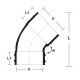 Bina Plastic UPVC Fittings 135° Plain Bend 8" 200MM Bina Plastic UPVC Fittings 135° Plain Bend 8" 200MM