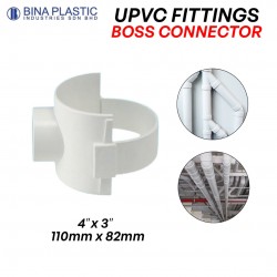 Bina Plastic UPVC Fittings Boss Connector 4" x 3" (110MMx82MM)