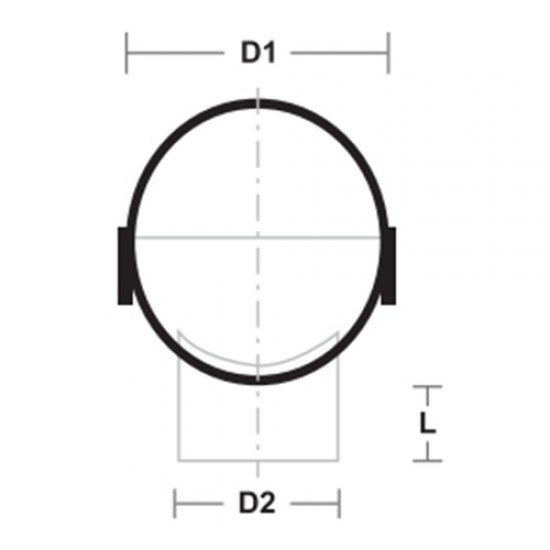 Bina Plastic UPVC Fittings Boss Connector 6" x 4" (160MMx110MM)
