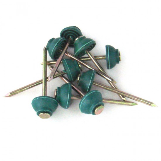 Ace Brand Rubber Head Twisted Roofing Nail 2½" Green (80PCS/PKT) Ace Brand Rubber Head Twisted Roofing Nail 2½" Green (80PCS/PKT)