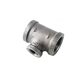 Galvanized Iron (GI) Fittings Reducing Tee 1 1/4" x 1"
