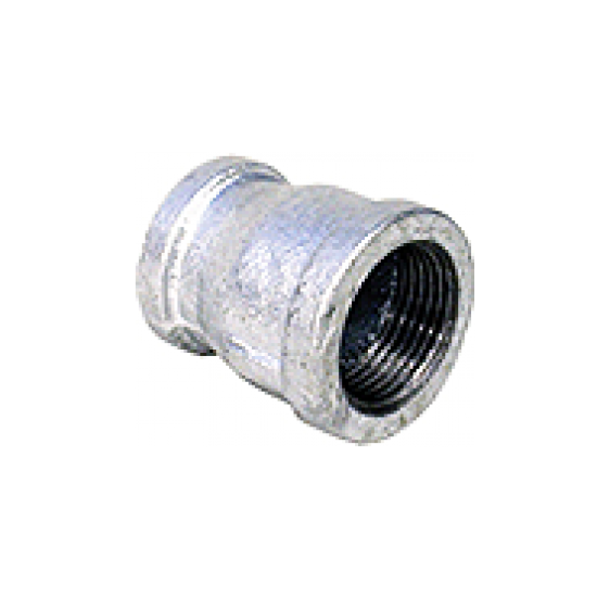 Galvanized Iron (GI) Fittings Reducing Socket 1" x 3/4"